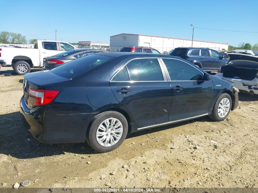 2012 Toyota Camry Hybrid Le VIN: 4T1BD1FK2CU028466 Lot: 39229501