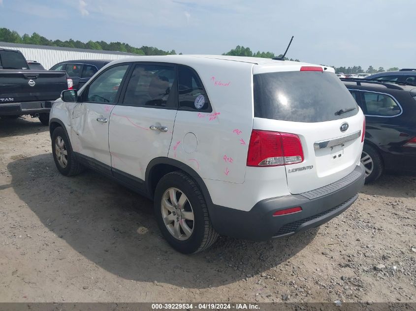 2013 Kia Sorento Lx VIN: 5XYKT3A18DG395473 Lot: 39229534