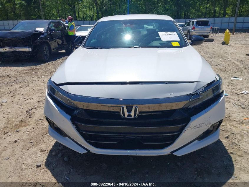 2022 Honda Accord Sport VIN: 1HGCV1F30NA040698 Lot: 39229643