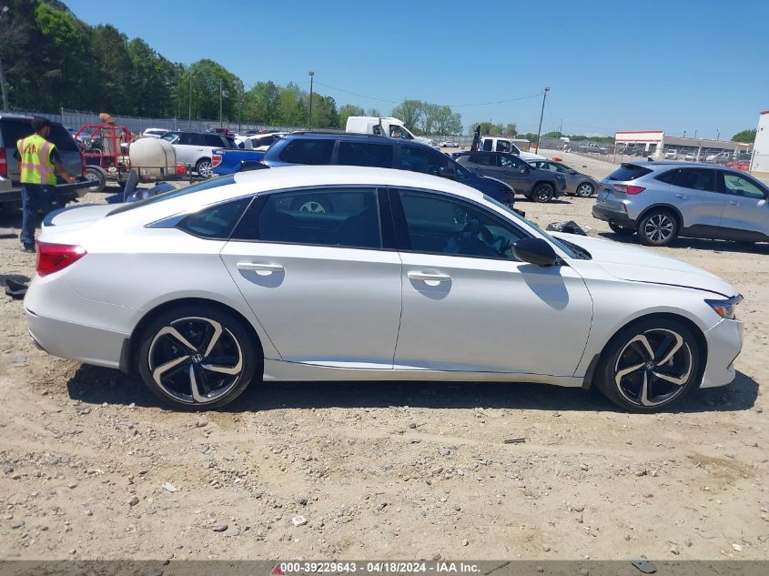 2022 Honda Accord Sport VIN: 1HGCV1F30NA040698 Lot: 39229643
