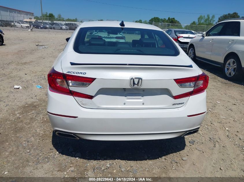 2022 Honda Accord Sport VIN: 1HGCV1F30NA040698 Lot: 39229643