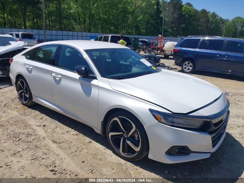 2022 Honda Accord Sport VIN: 1HGCV1F30NA040698 Lot: 39229643