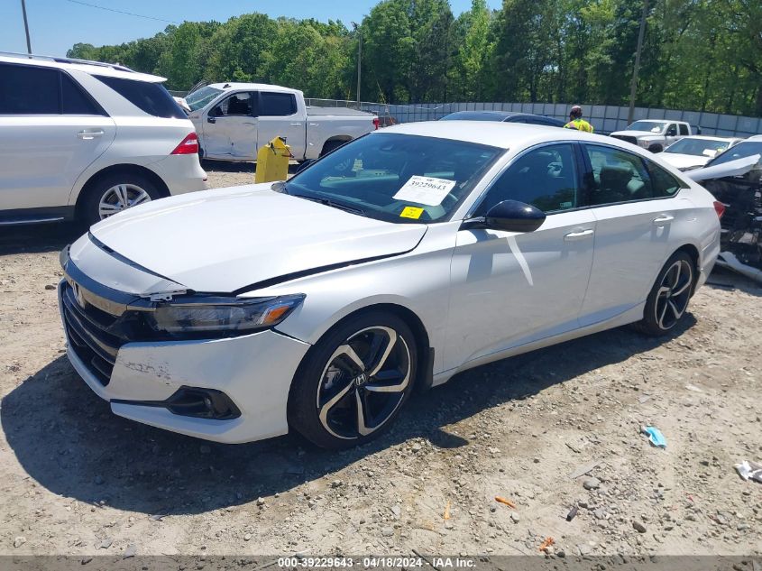 2022 Honda Accord Sport VIN: 1HGCV1F30NA040698 Lot: 39229643