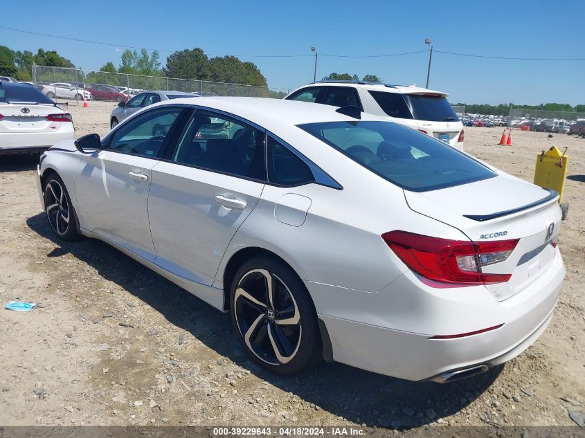 2022 Honda Accord Sport VIN: 1HGCV1F30NA040698 Lot: 39229643