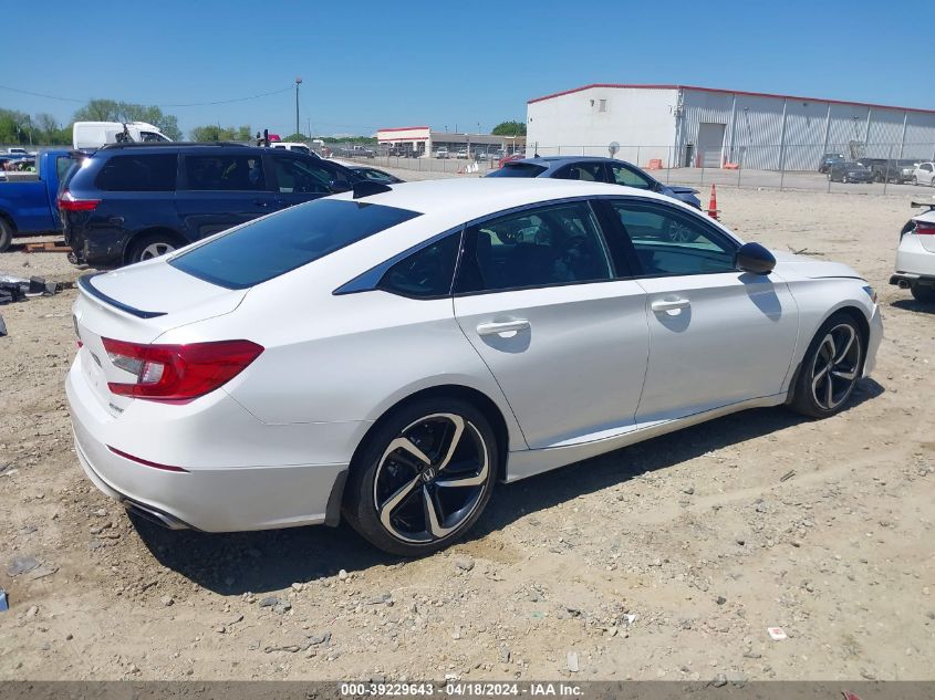 2022 Honda Accord Sport VIN: 1HGCV1F30NA040698 Lot: 39229643