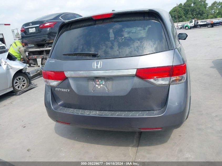 2014 Honda Odyssey Ex-L VIN: 5FNRL5H61EB011960 Lot: 39229677