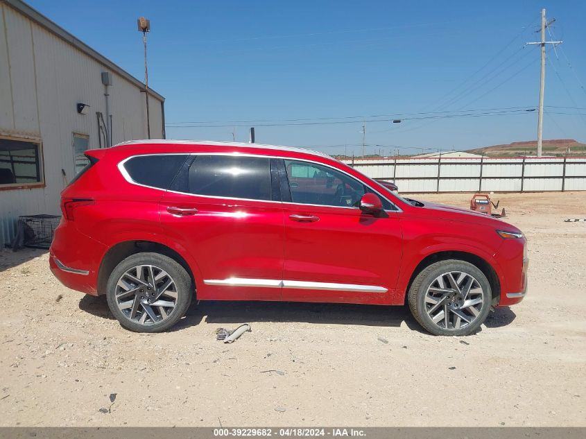 2021 Hyundai Santa Fe Calligraphy VIN: 5NMS5DAL1MH357655 Lot: 39229682