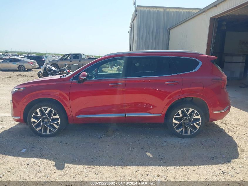 2021 Hyundai Santa Fe Calligraphy VIN: 5NMS5DAL1MH357655 Lot: 39229682