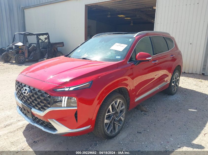 2021 Hyundai Santa Fe Calligraphy VIN: 5NMS5DAL1MH357655 Lot: 39229682