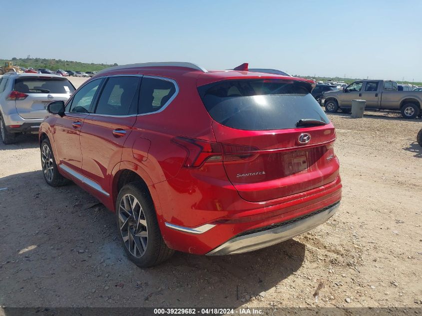 2021 Hyundai Santa Fe Calligraphy VIN: 5NMS5DAL1MH357655 Lot: 39229682