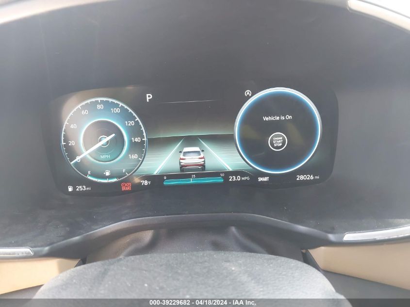 2021 Hyundai Santa Fe Calligraphy VIN: 5NMS5DAL1MH357655 Lot: 39229682