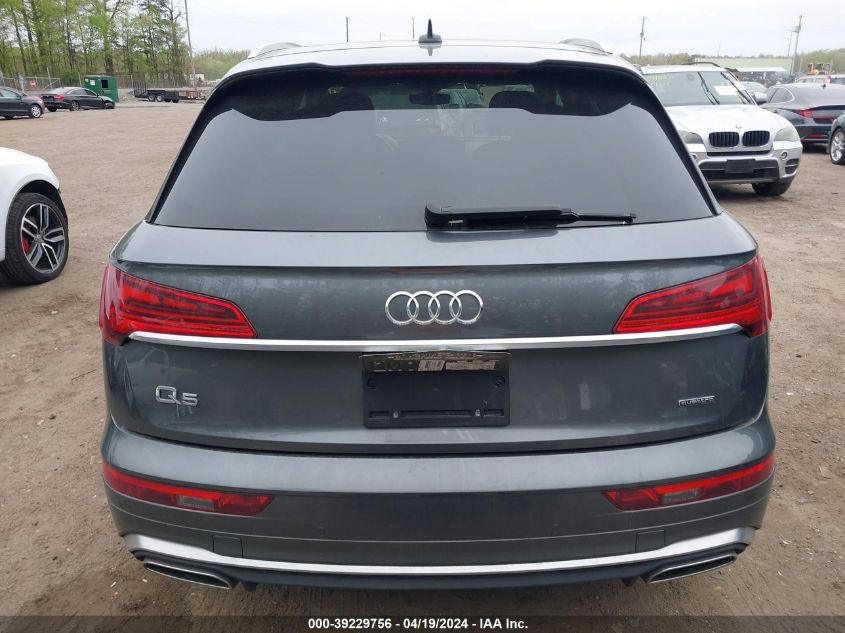 2022 Audi Q5 Premium Plus 45 Tfsi S Line Quattro S Tronic VIN: WA1EAAFYXN2123171 Lot: 39257710