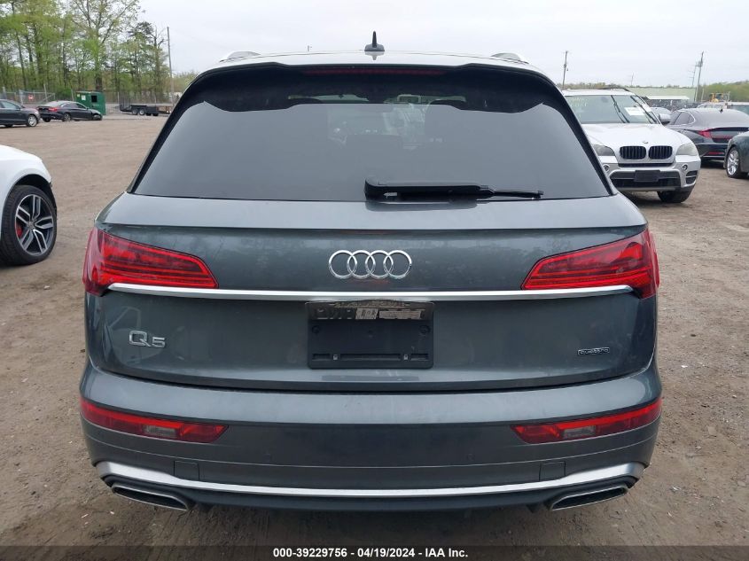 2022 Audi Q5 Premium Plus 45 Tfsi S Line Quattro S Tronic VIN: WA1EAAFYXN2123171 Lot: 39257710