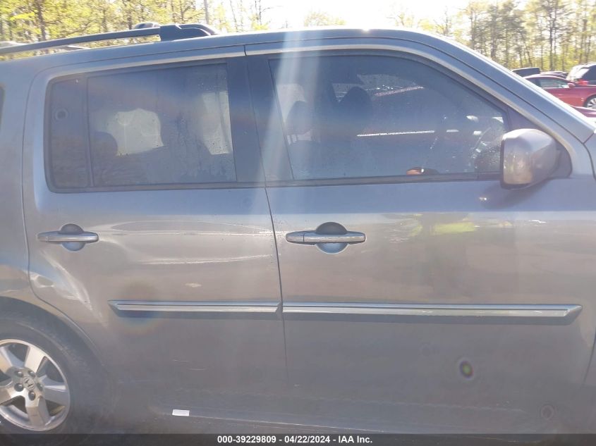 2011 Honda Pilot Ex-L VIN: 5FNYF4H79BB047140 Lot: 39229809