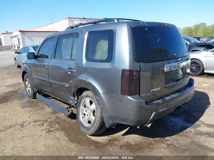 2011 Honda Pilot Ex-L VIN: 5FNYF4H79BB047140 Lot: 39229809