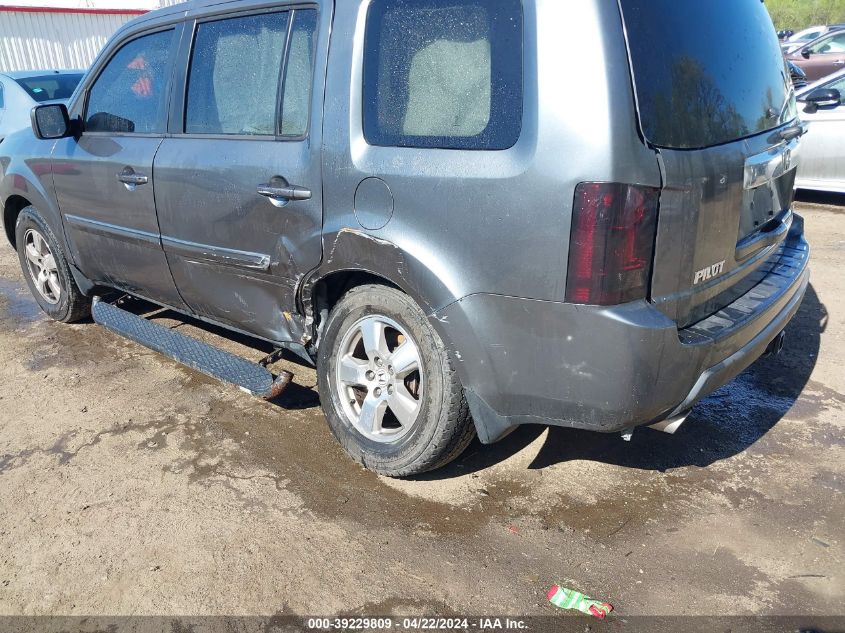 2011 Honda Pilot Ex-L VIN: 5FNYF4H79BB047140 Lot: 39229809