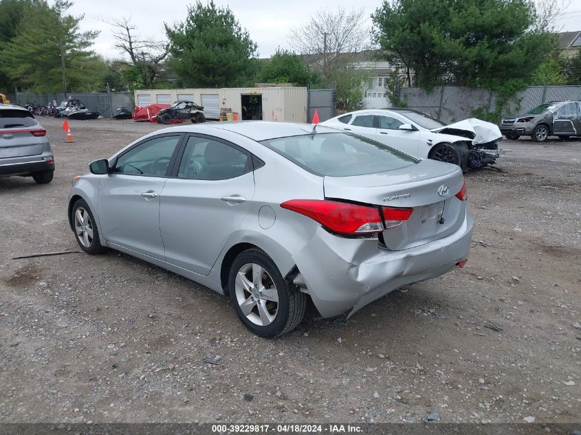 2013 Hyundai Elantra Gls VIN: 5NPDH4AE0DH325512 Lot: 39241226