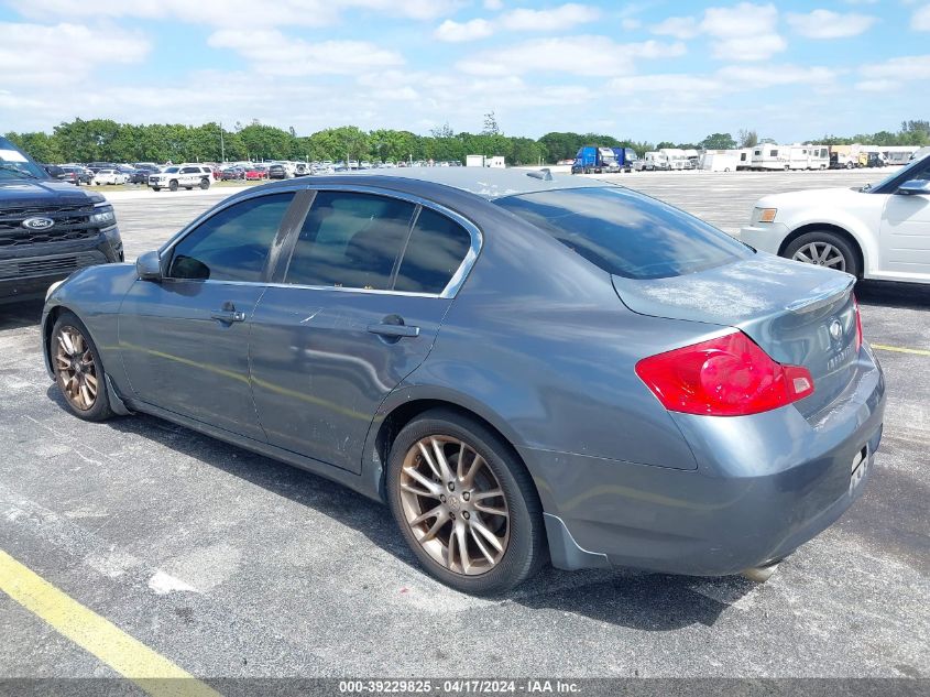 JNKBV61E08M209040 | 2008 INFINITI G35