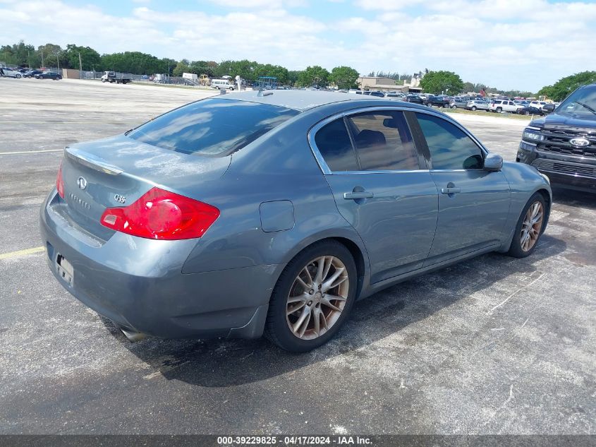 JNKBV61E08M209040 | 2008 INFINITI G35