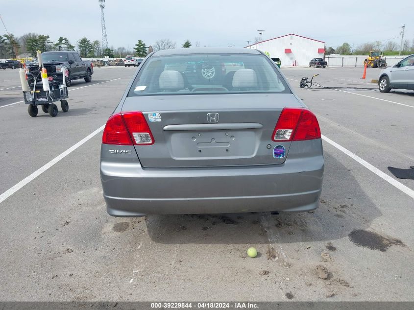 2005 Honda Civic Vp VIN: 2HGES16335H506367 Lot: 39254523