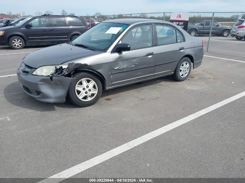 2005 Honda Civic Vp VIN: 2HGES16335H506367 Lot: 39254523