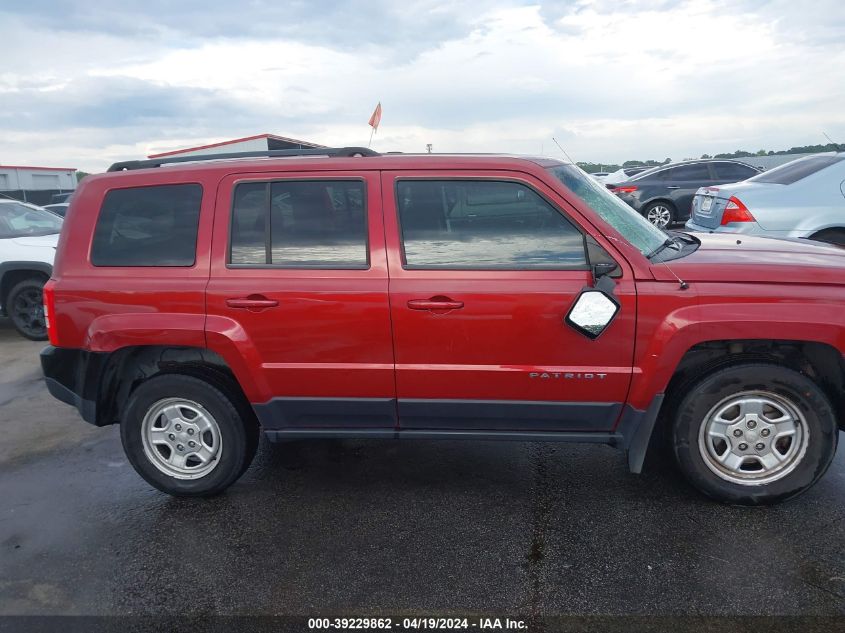 2014 Jeep Patriot Sport VIN: 1C4NJPBA6ED587211 Lot: 39251406