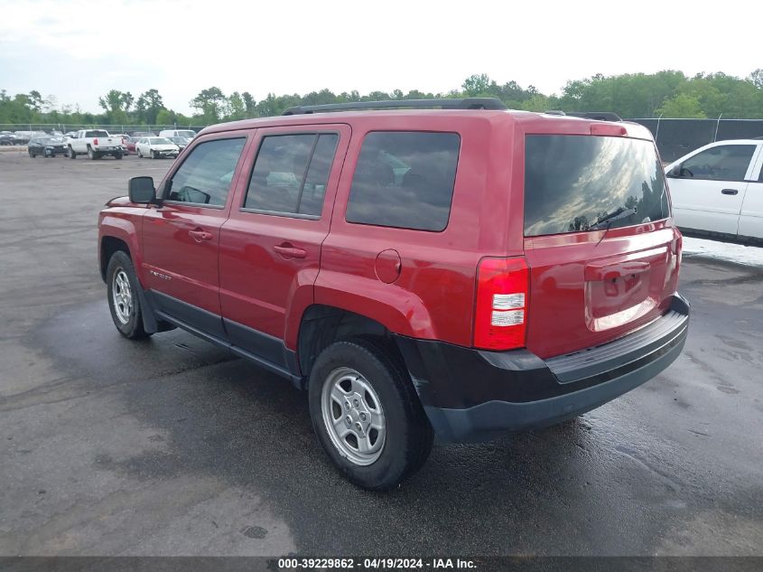 2014 Jeep Patriot Sport VIN: 1C4NJPBA6ED587211 Lot: 39251406