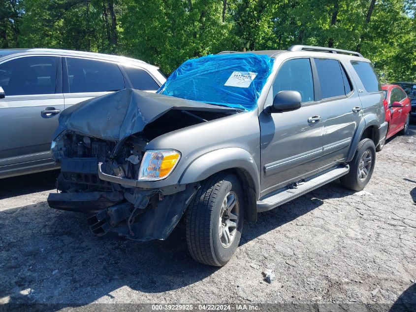 2007 Toyota Sequoia Sr5 V8 VIN: 5TDZT34A17S298021 Lot: 39229925