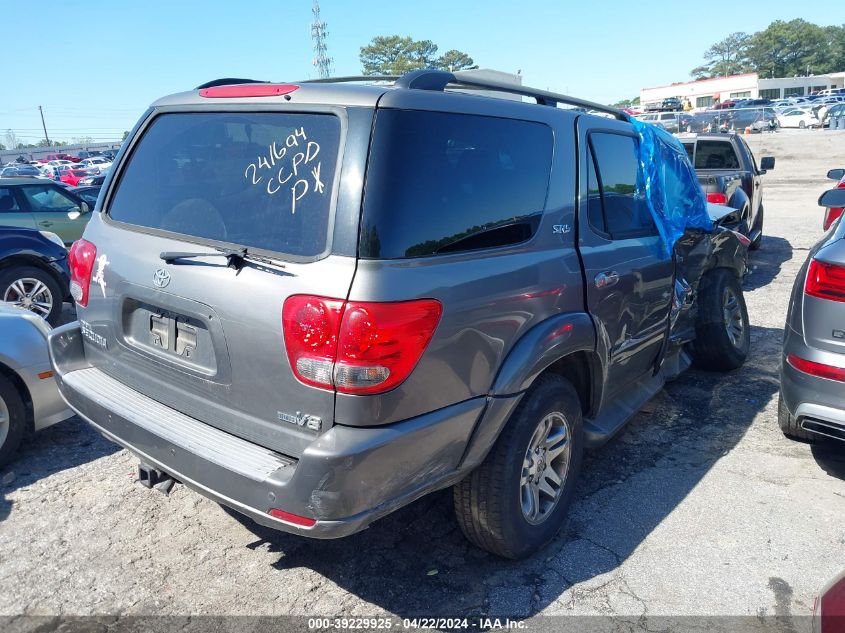 2007 Toyota Sequoia Sr5 V8 VIN: 5TDZT34A17S298021 Lot: 39229925