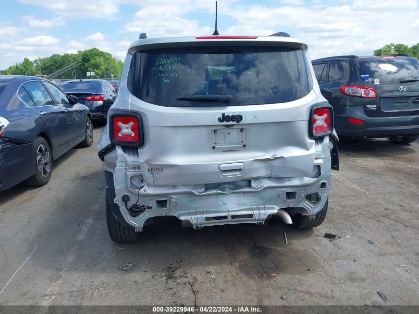 2018 Jeep Renegade Altitude Fwd VIN: ZACCJABB8JPJ49974 Lot: 39229946