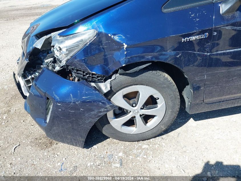 2013 Toyota Prius Three VIN: JTDKN3DU7D0349476 Lot: 39229968