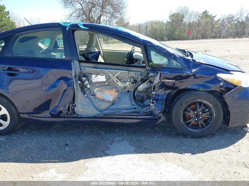 2013 Toyota Prius Three VIN: JTDKN3DU7D0349476 Lot: 39229968