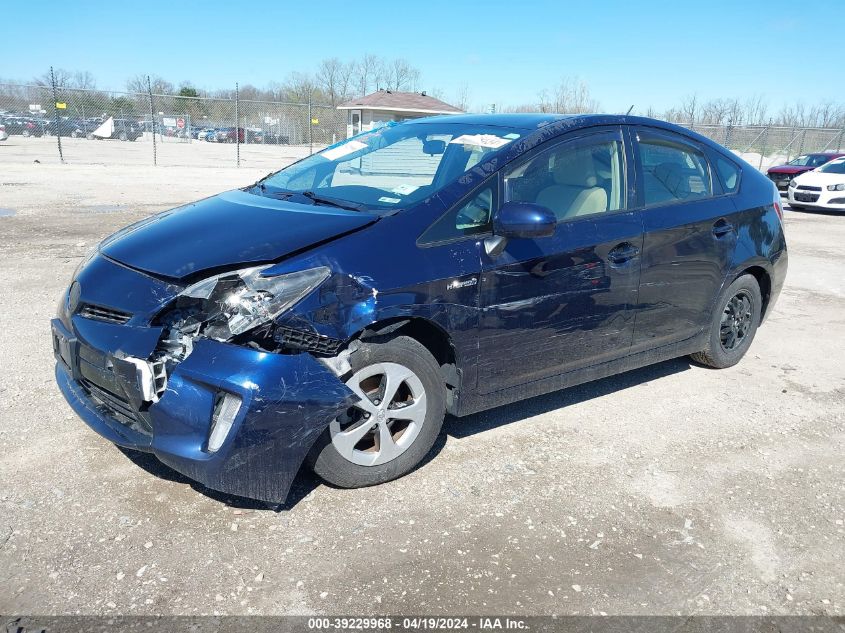 2013 Toyota Prius Three VIN: JTDKN3DU7D0349476 Lot: 39229968