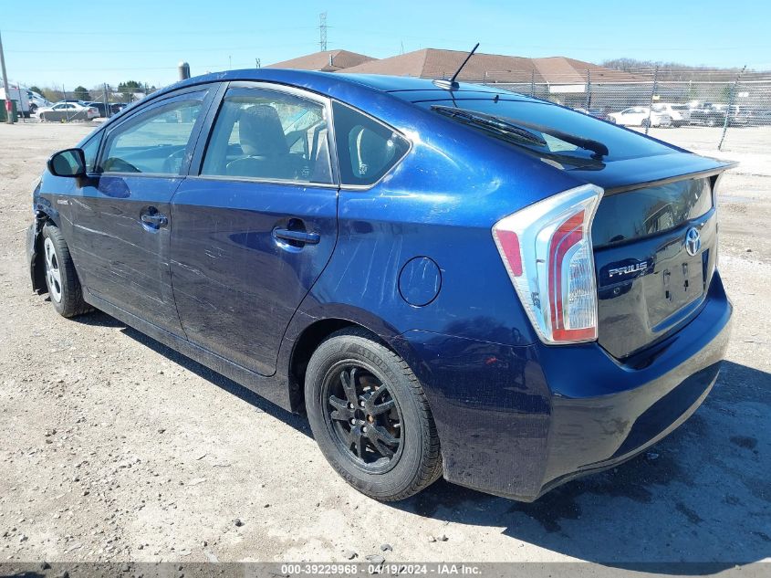 2013 Toyota Prius Three VIN: JTDKN3DU7D0349476 Lot: 39229968