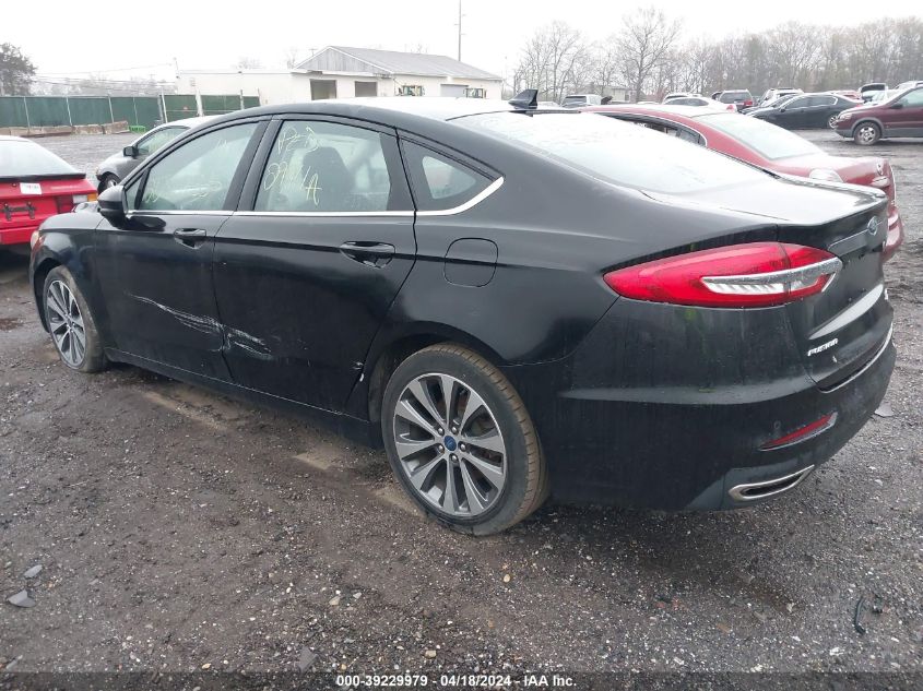 2020 Ford Fusion Se VIN: 3FA6P0T9XLR172739 Lot: 39229979