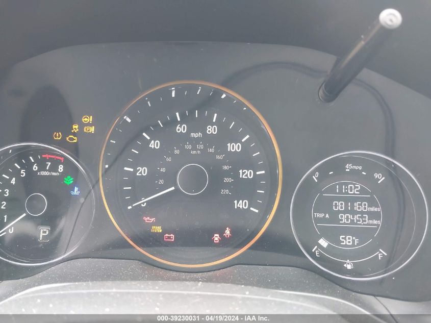 2016 Honda Hr-V Lx VIN: 3CZRU6H37GM710186 Lot: 39230031