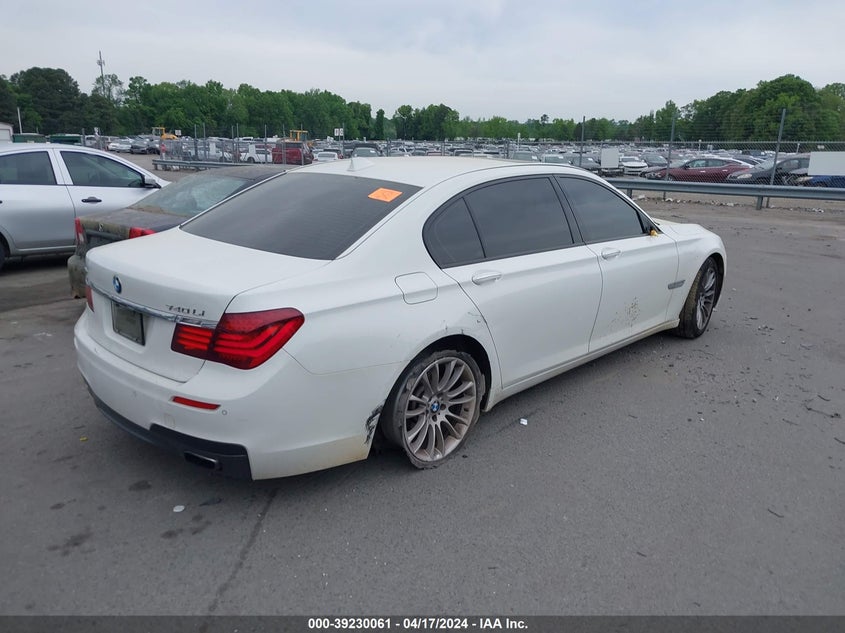 2015 BMW 740Li xDrive VIN: WBAYF4C52FD874073 Lot: 39230061