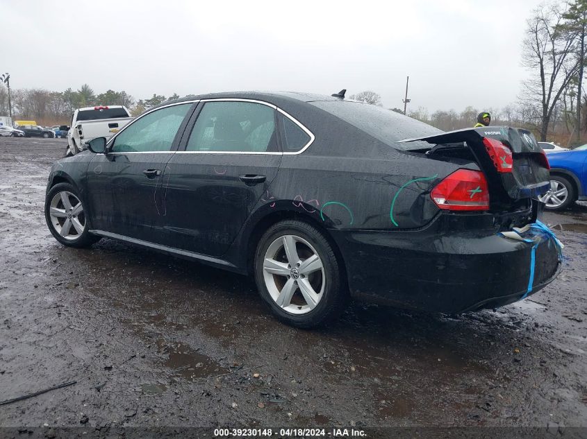 2012 Volkswagen Passat 2.5L Se VIN: 1VWBP7A35CC101556 Lot: 39230148