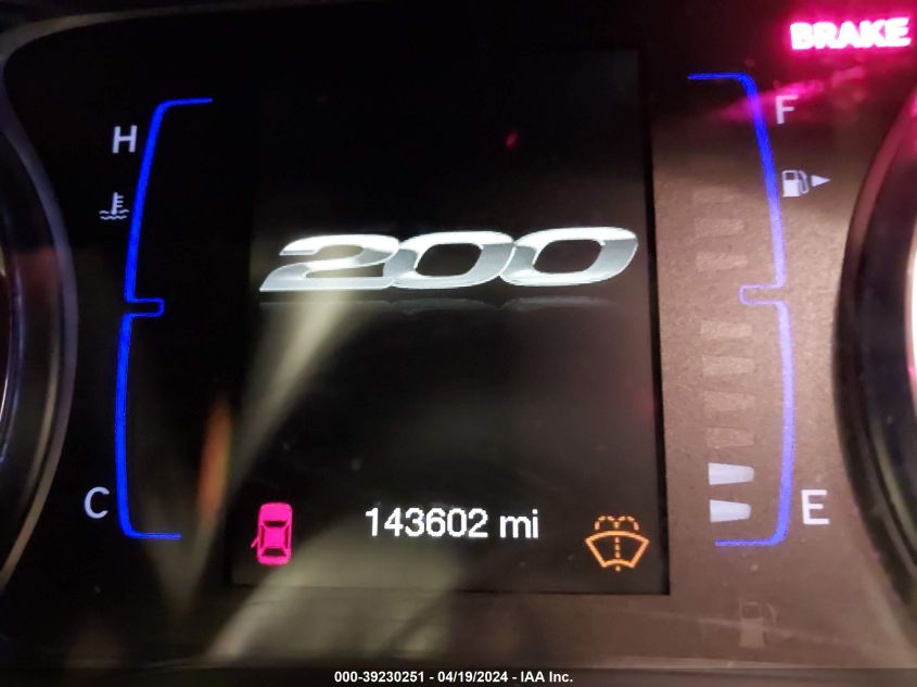 2016 Chrysler 200 Touring VIN: 1C3CCCFB1GN195106 Lot: 51142324