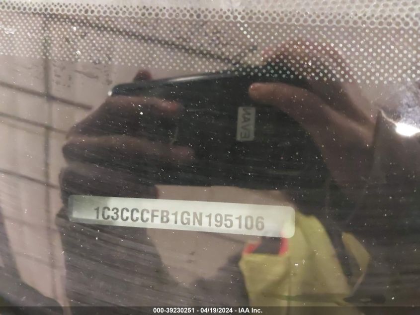 2016 Chrysler 200 Touring VIN: 1C3CCCFB1GN195106 Lot: 51142324
