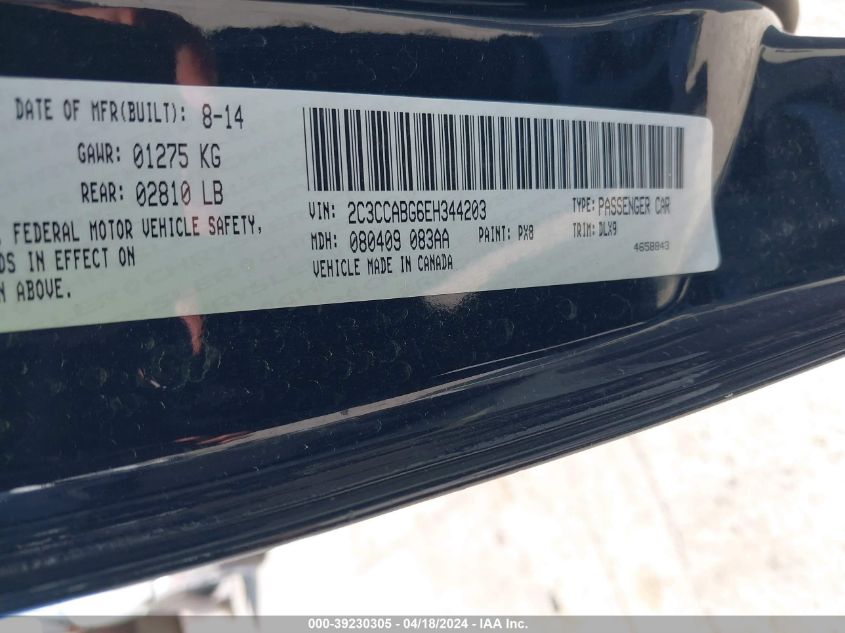 2014 Chrysler 300 300S VIN: 2C3CCABG6EH344203 Lot: 39230305