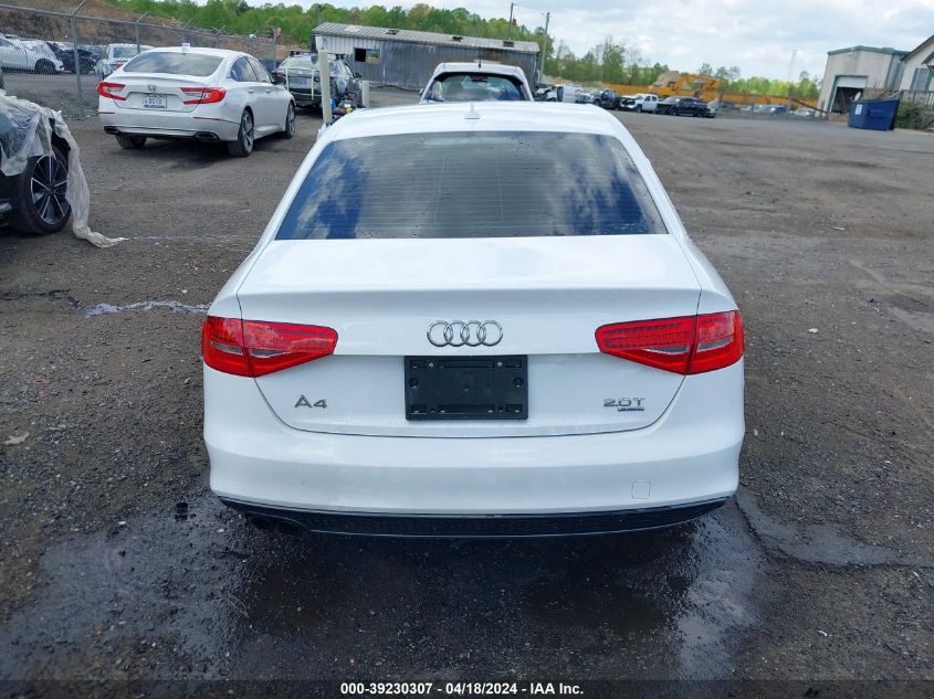 2014 Audi A4 2.0T Premium VIN: WAUHFAFLXEN030641 Lot: 49504704