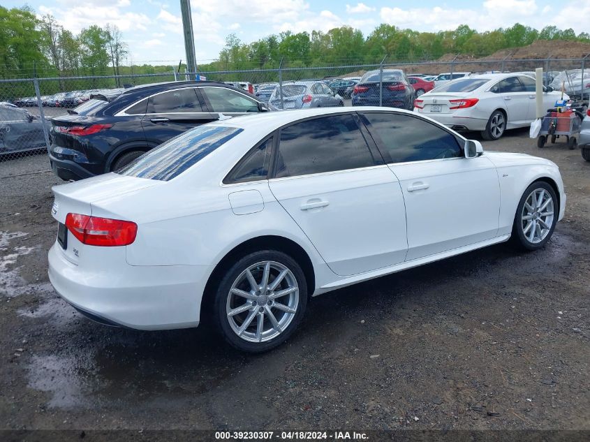 2014 Audi A4 2.0T Premium VIN: WAUHFAFLXEN030641 Lot: 49504704