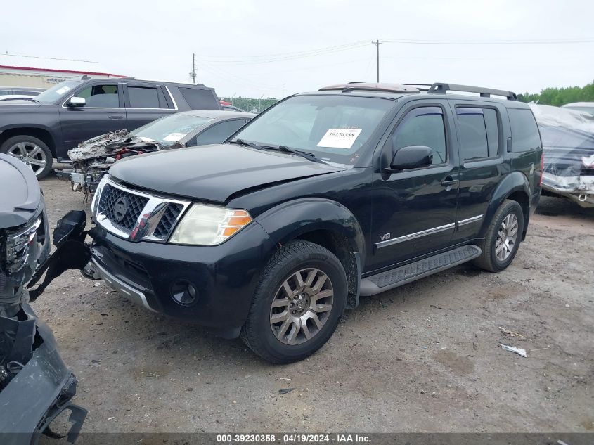 2008 Nissan Pathfinder Le V8 VIN: 5N1BR18AX8C626260 Lot: 39230358