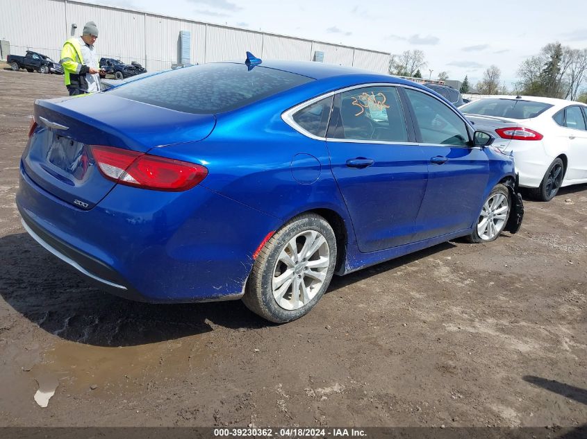 2017 Chrysler 200 Limited Platinum VIN: 1C3CCCAB1HN505098 Lot: 39230362