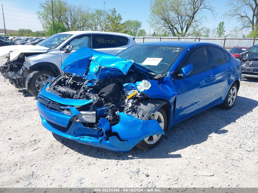 2015 Dodge Dart Sxt VIN: 1C3CDFBB2FD330618 Lot: 39230365