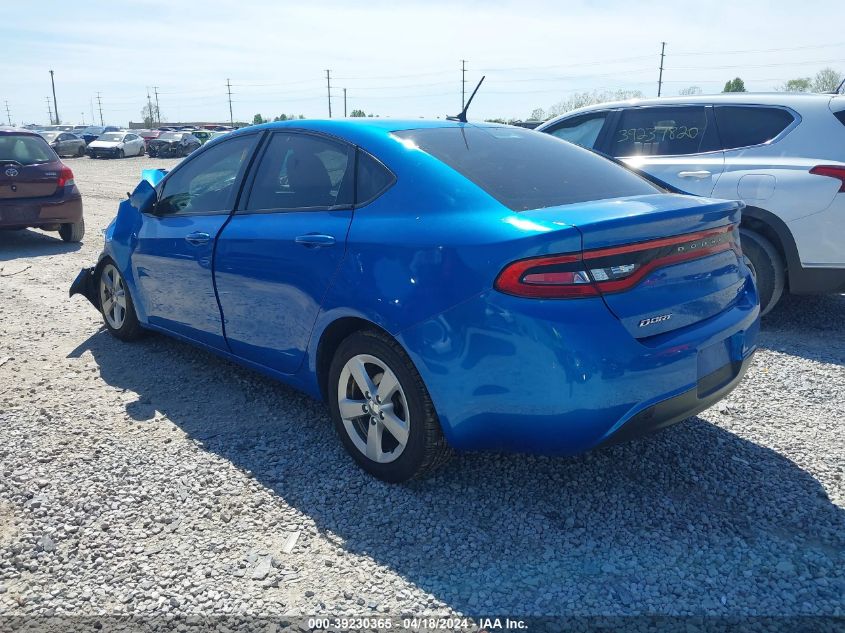 2015 Dodge Dart Sxt VIN: 1C3CDFBB2FD330618 Lot: 39230365