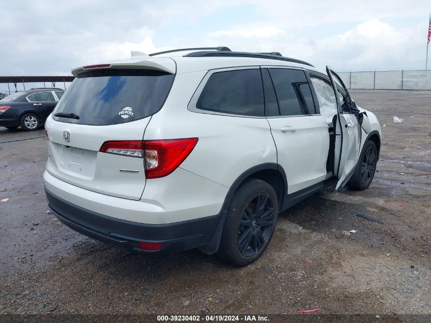 2021 Honda Pilot 2Wd Special Edition VIN: 5FNYF5H20MB046455 Lot: 39230402