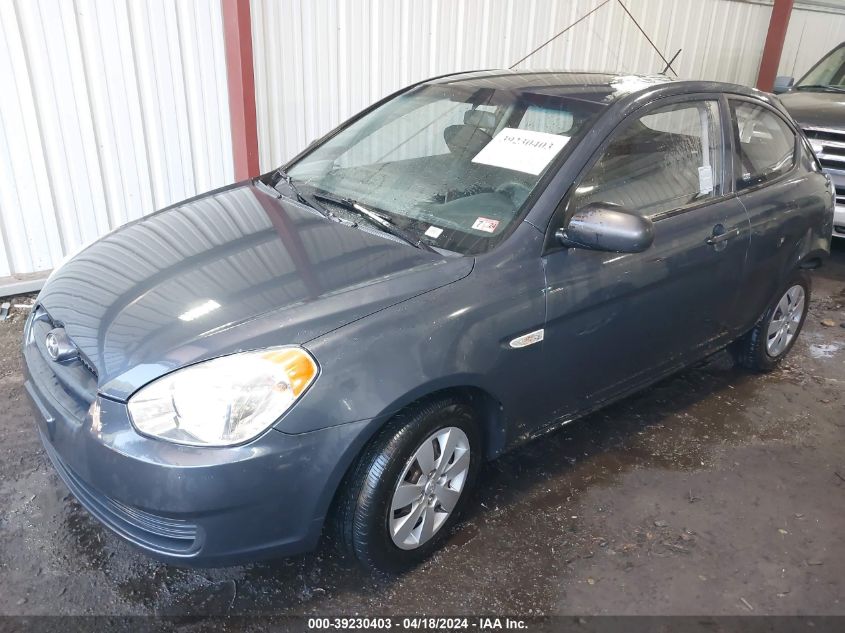 2010 Hyundai Accent Blue VIN: KMHCM3AC9AU176935 Lot: 39230403