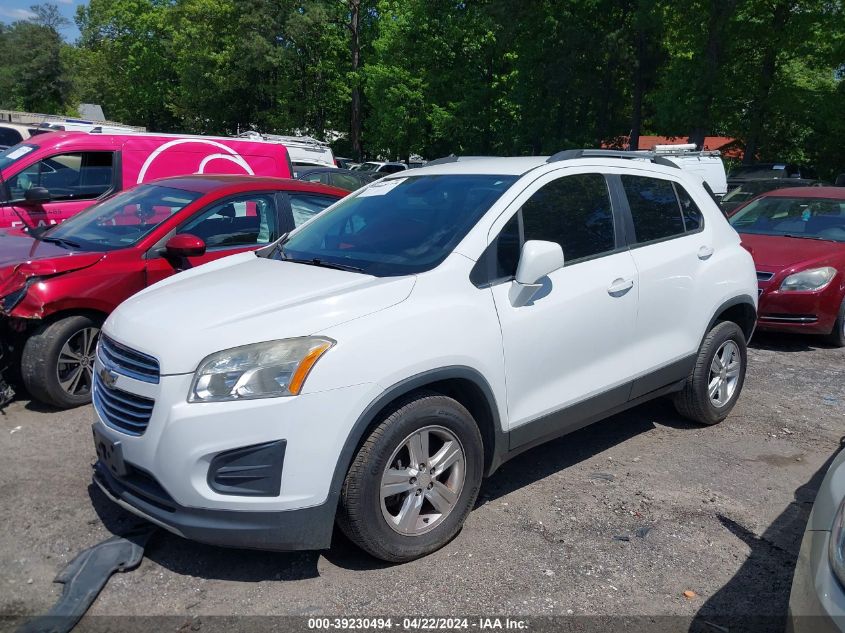 2015 Chevrolet Trax Lt VIN: 3GNCJLSB7FL251711 Lot: 39230494